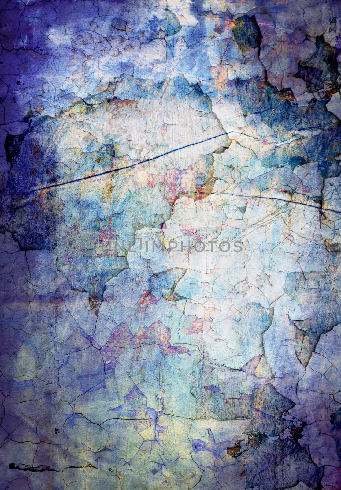 Grunge abstract textured mixed media collage, art background or texture by Lizard