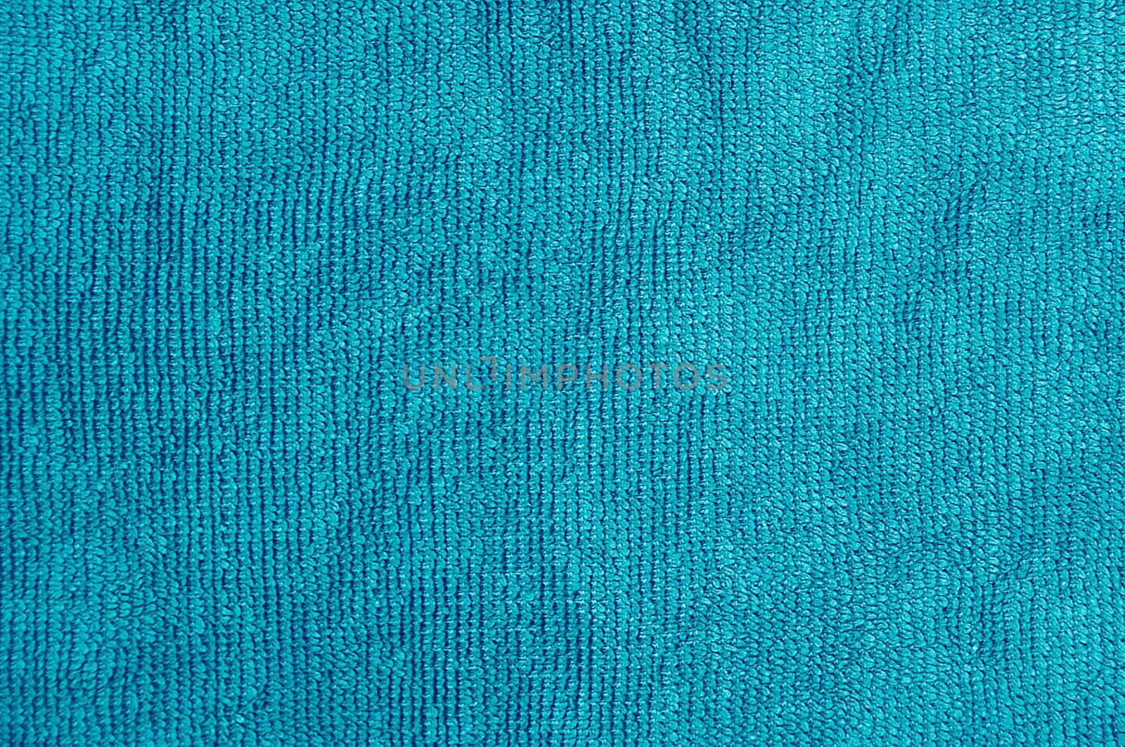 Blue towel texture, vibrant colors and strong shading expanse