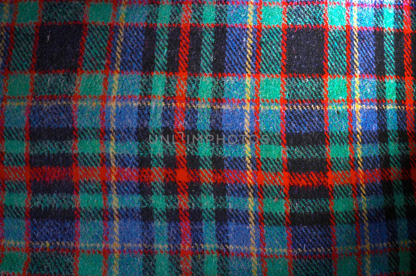 texture of knitted wool, with designs from the Scottish