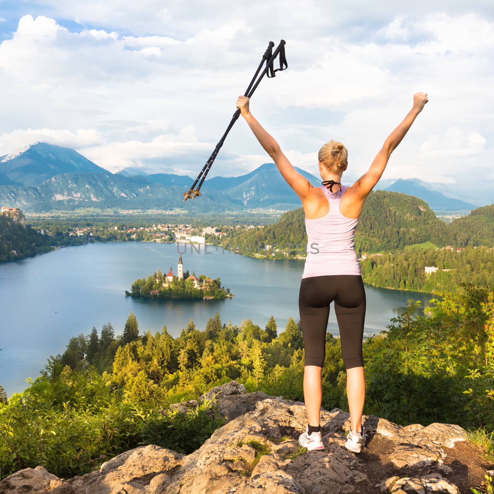 Tracking round Bled Lake in Julian Alps, Slovenia. by kasto