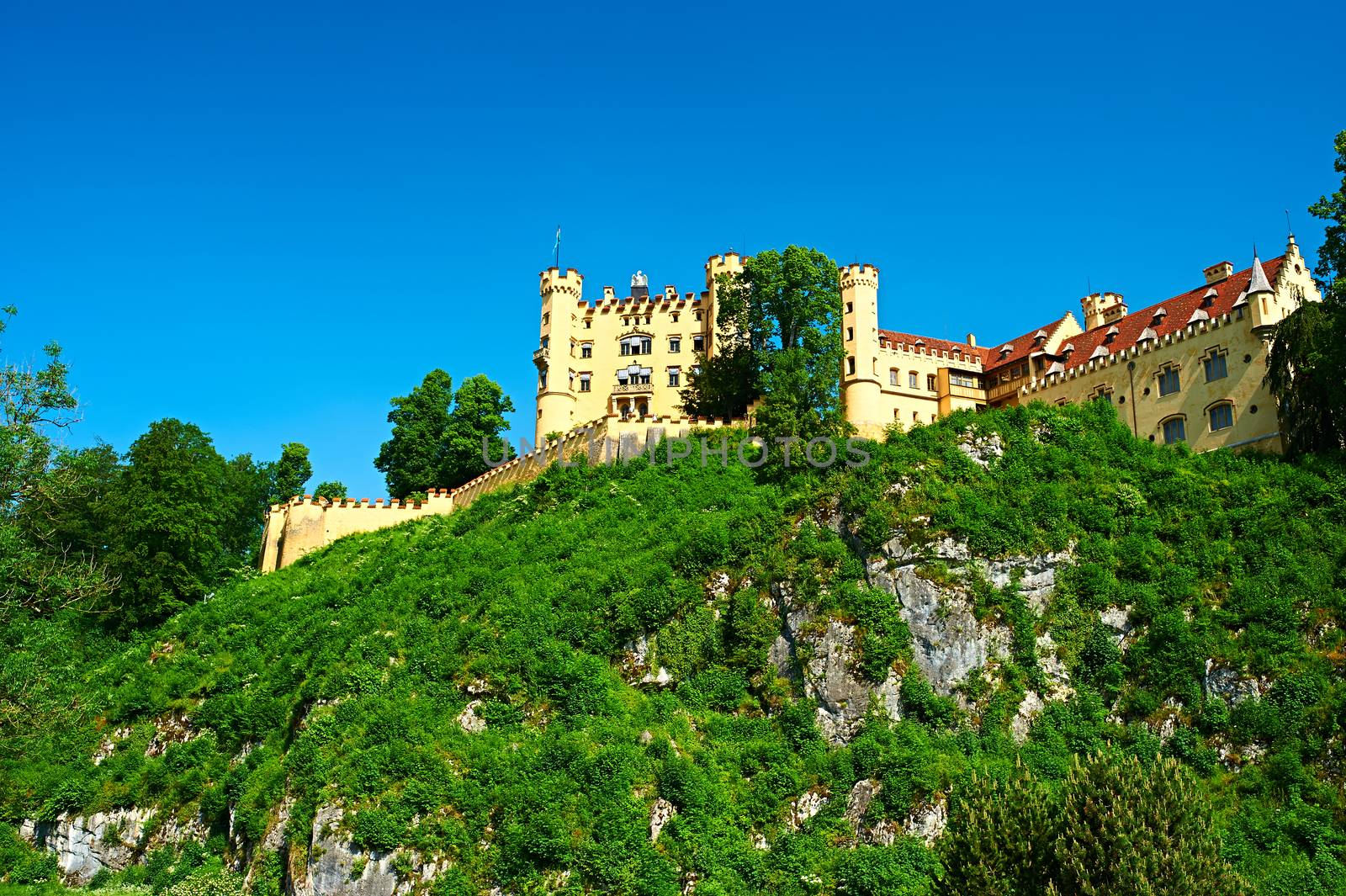 The castle of Hohenschwangau in Germany by haveseen