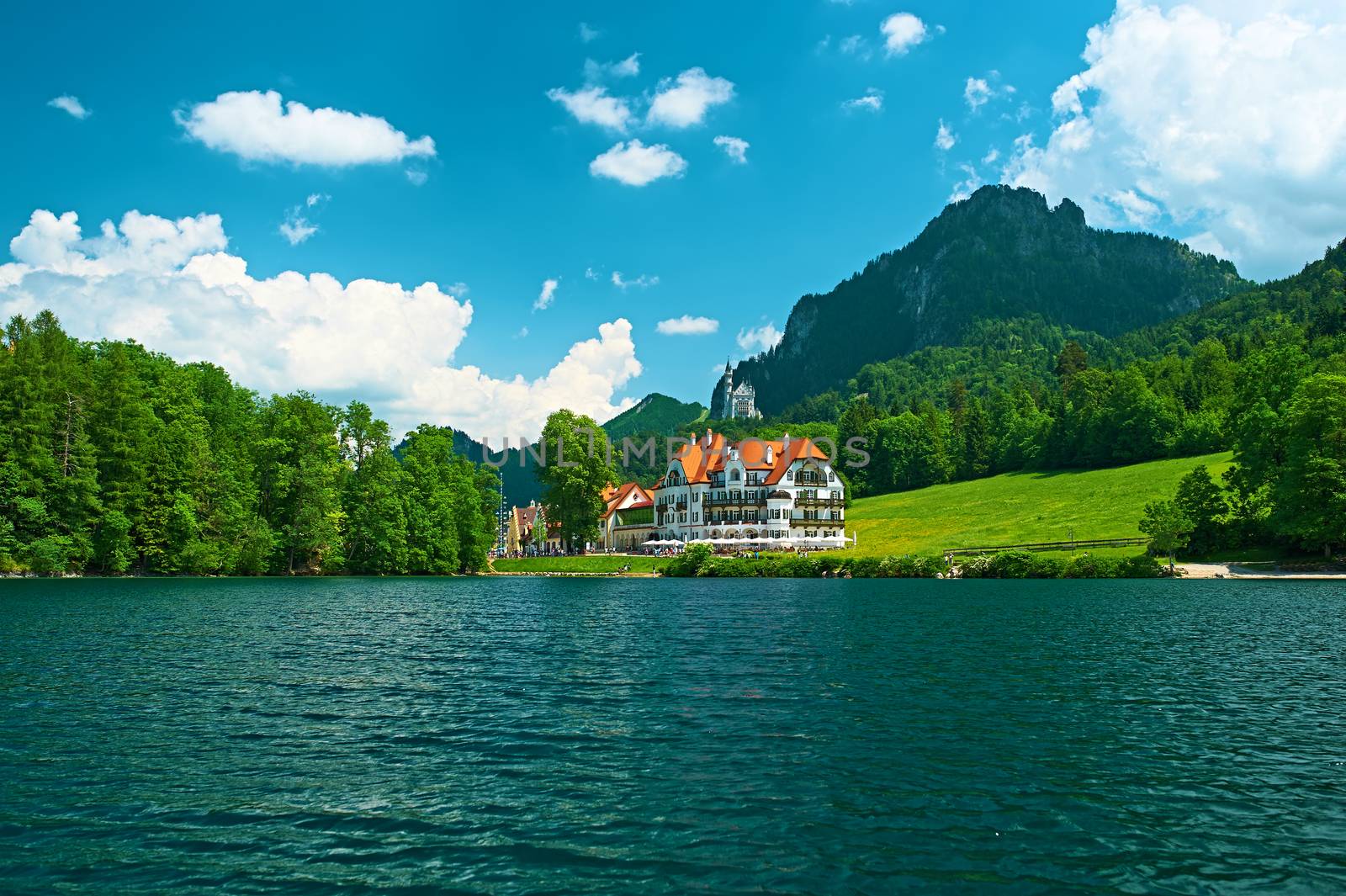 Alpsee lake at Hohenschwangau near Munich in Bavaria by haveseen