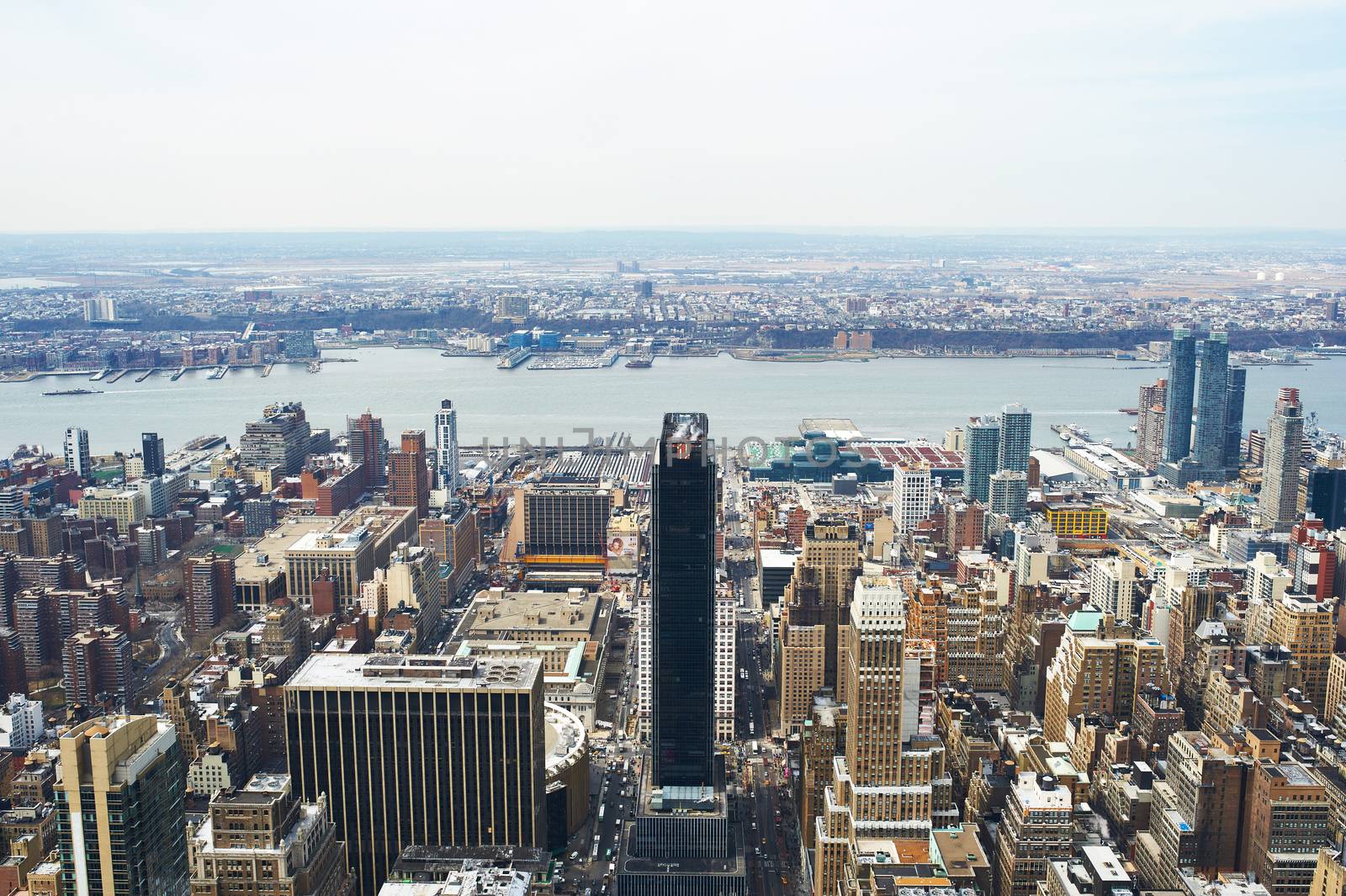 Cityscape view of Manhattan from Empire State Building by haveseen