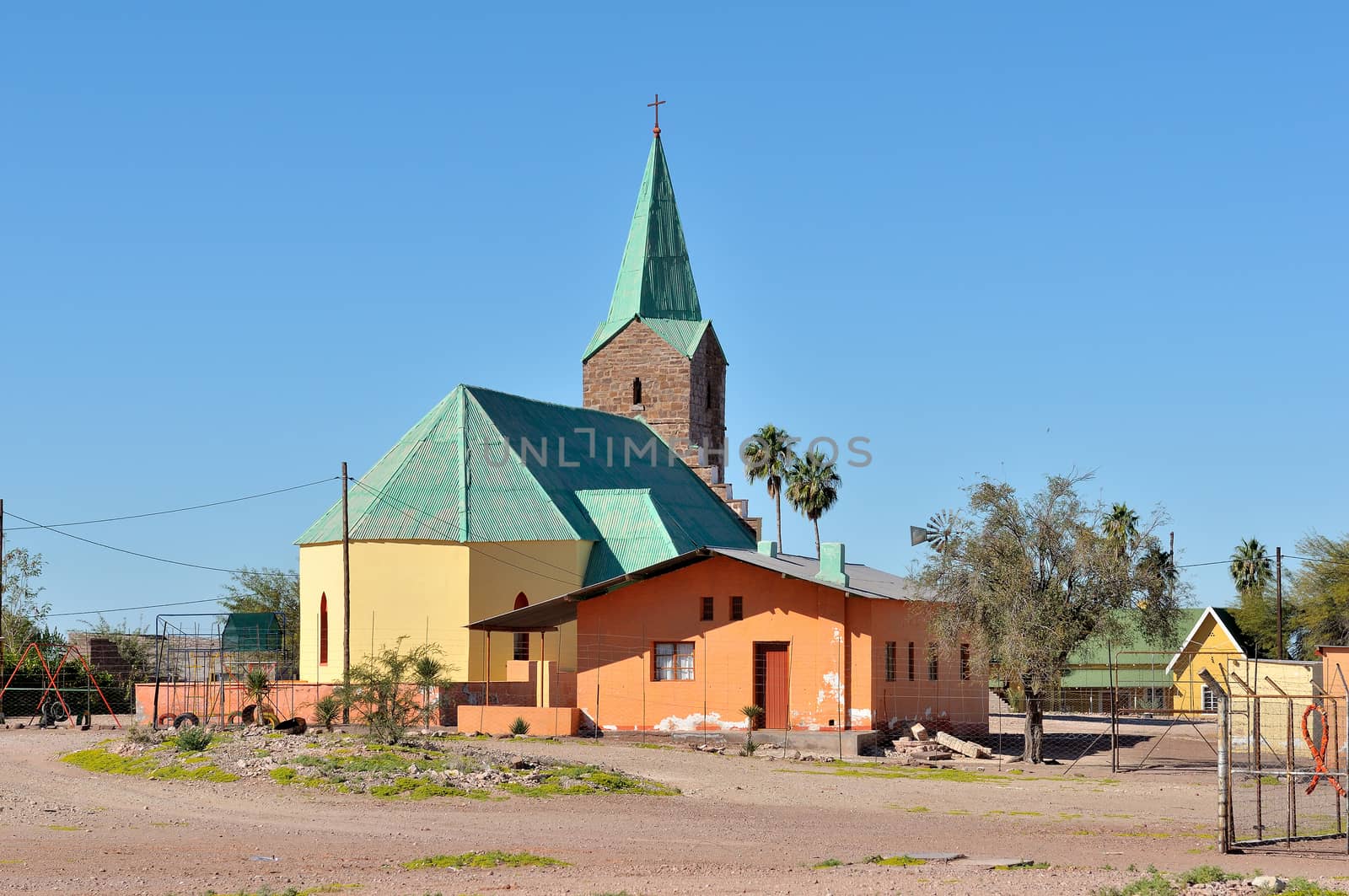 The Lutheran church in the small town of Berseba in Namibia
