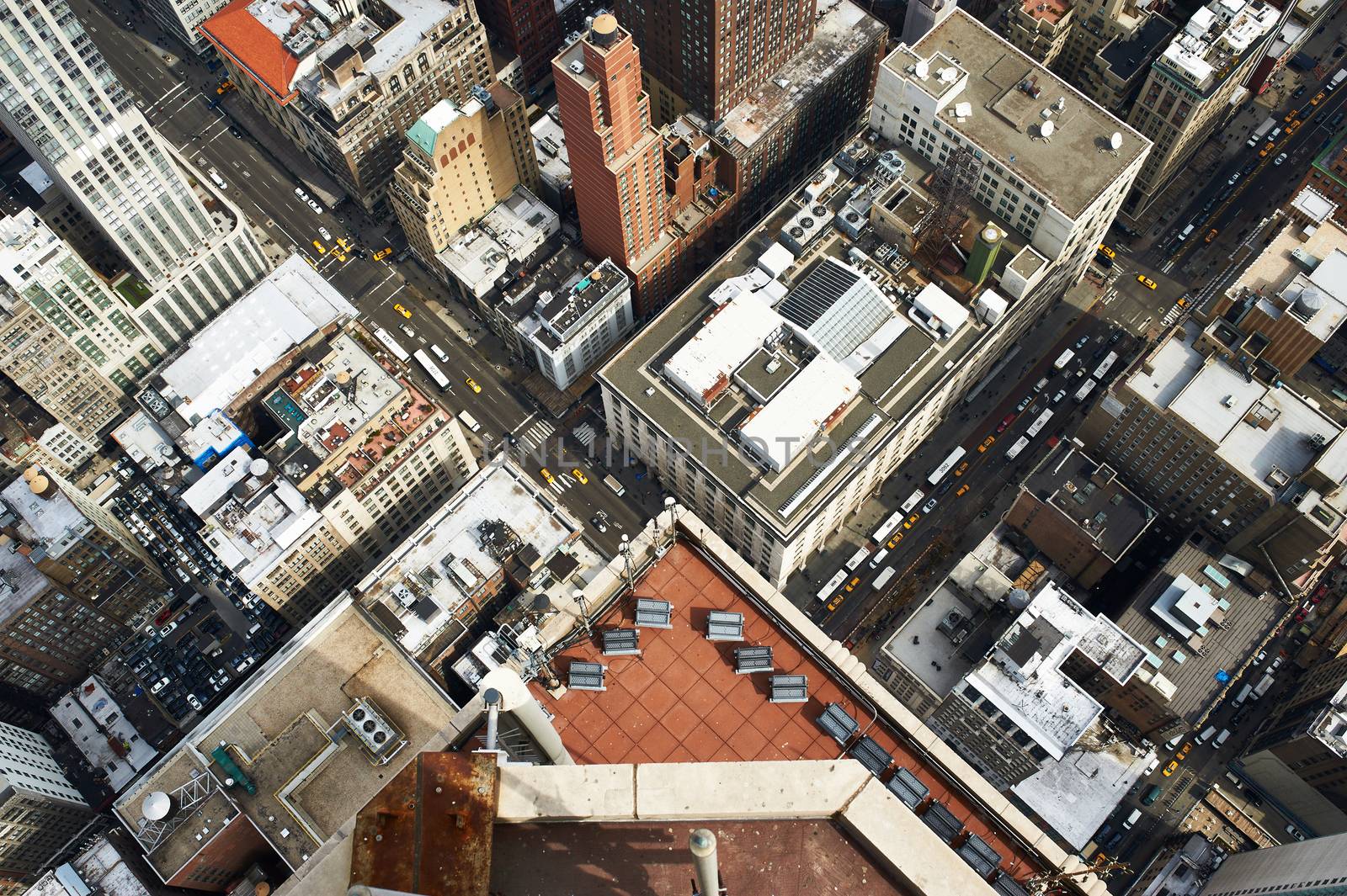 Cityscape view of Manhattan from Empire State Building, New York City, USA