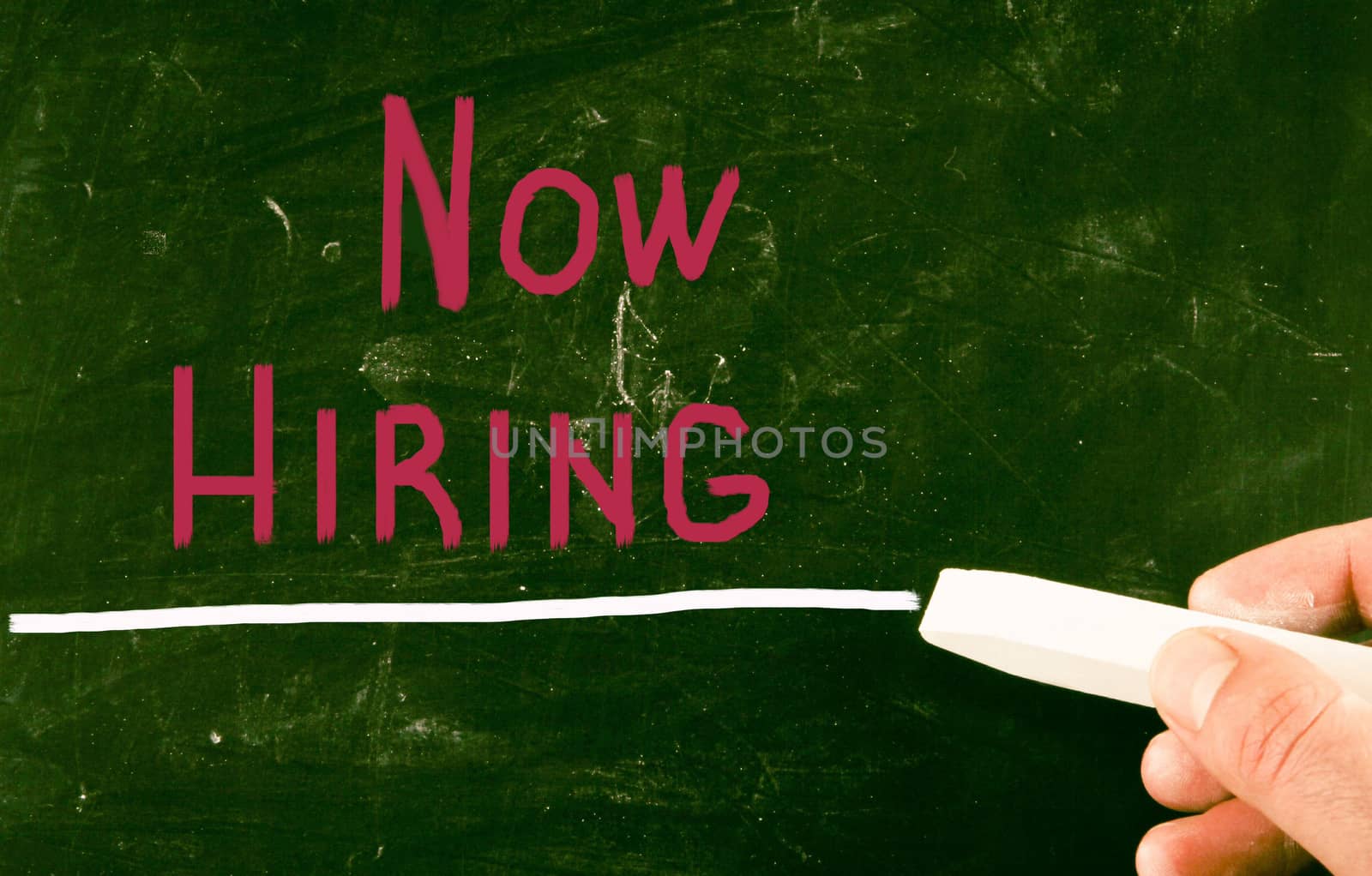 now hiring concept