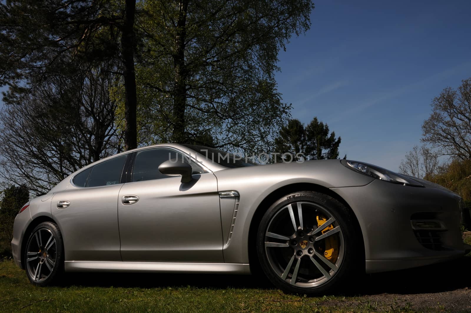 Porsche Panamera GT silver - right - Turbo Sport Crono - 2010 model - PCCB breakes - PDK