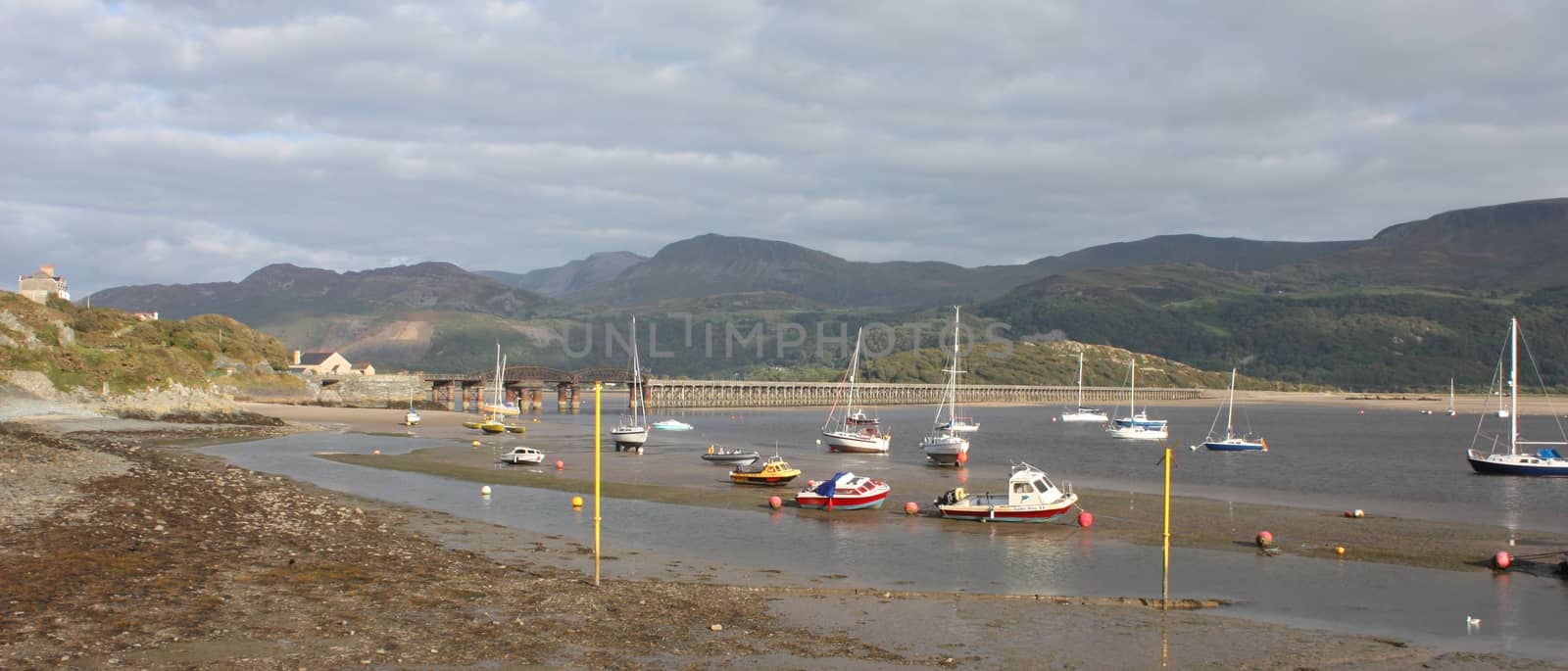 a view up the mawddach estuary in wales from barmouth by chrisga