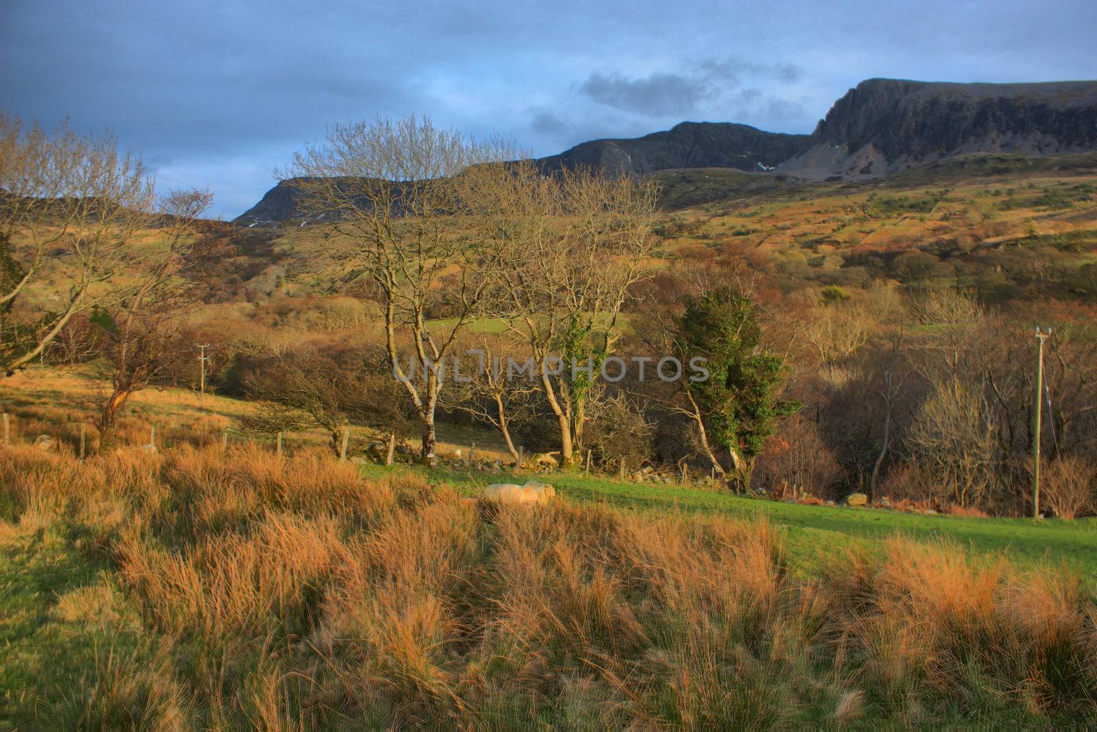 cadair idris mountain range in snowdonia