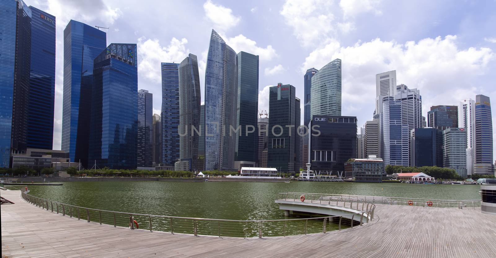 Singapore Skyscrapers and Marina Bay View. by GNNick