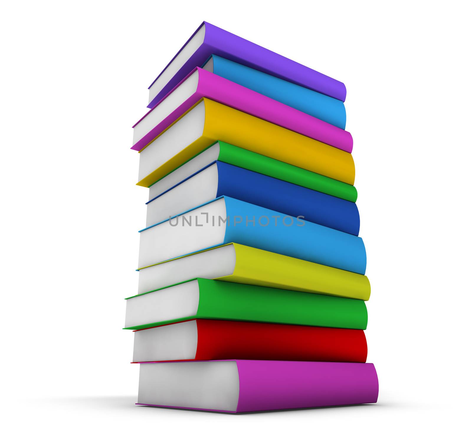 Colorful Stack Of Books by nirodesign