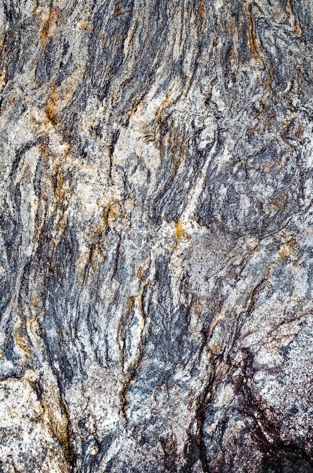 Stripes of stone texture in nature that is water erosion.