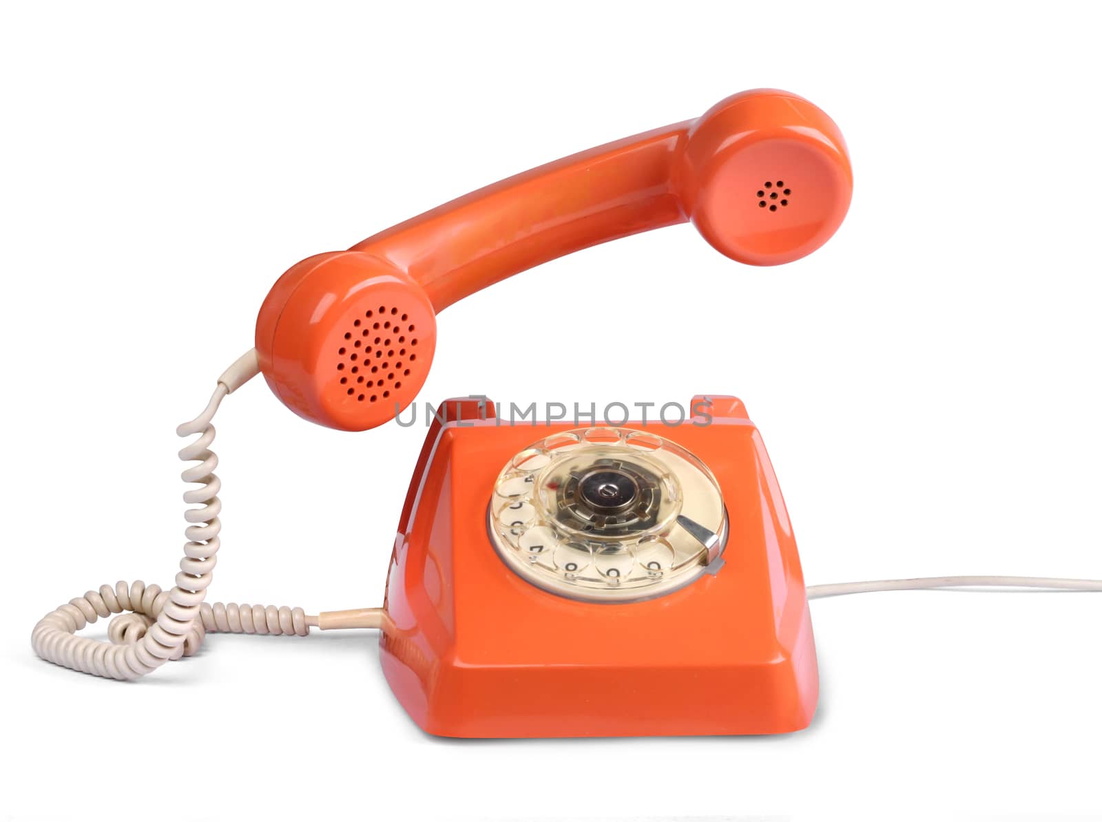 Vintage telephone answer handset by anterovium