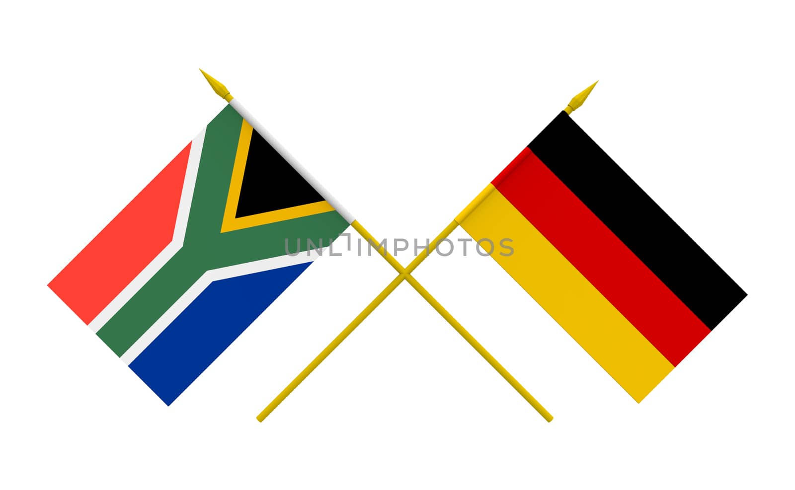 Flags, Germany and South Africa by Boris15
