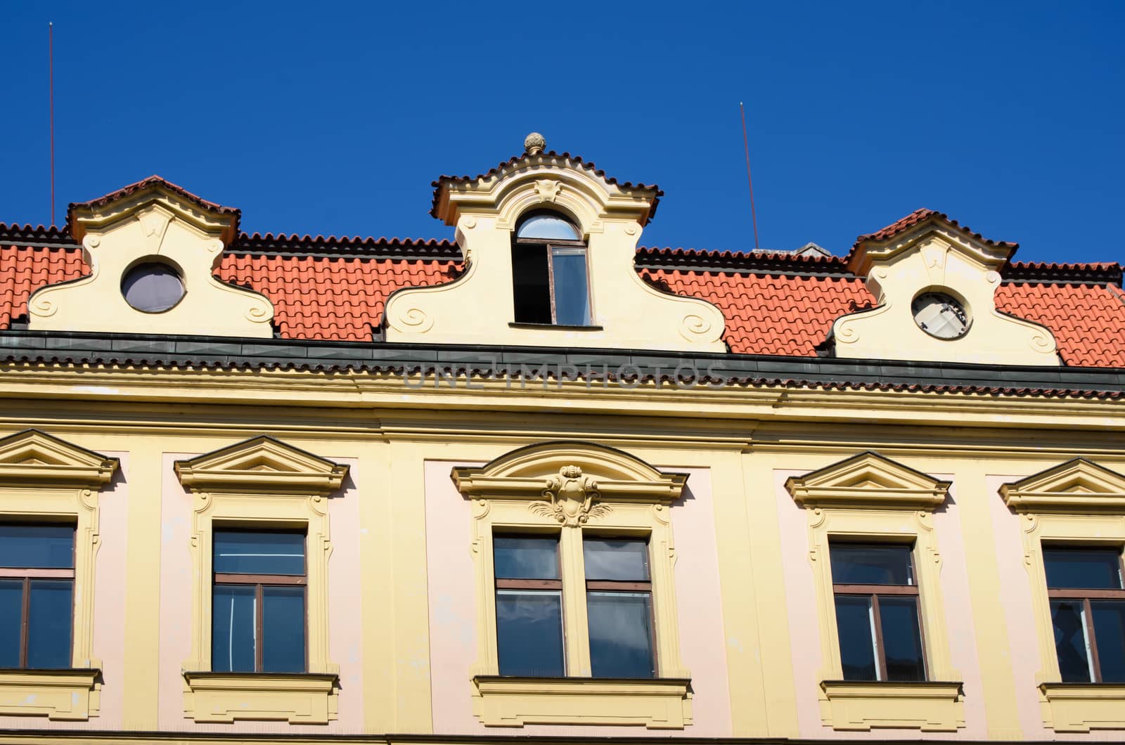 historical architecture in Prague, Czech republic