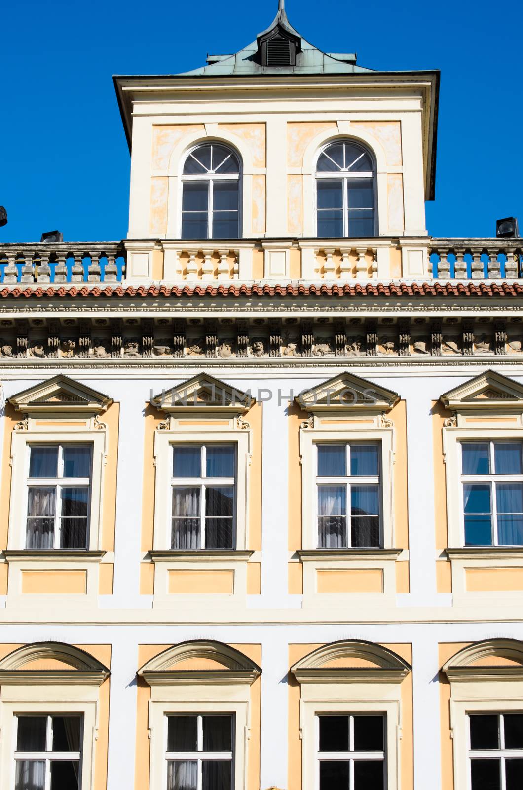 historical architecture in Prague, Czech republic