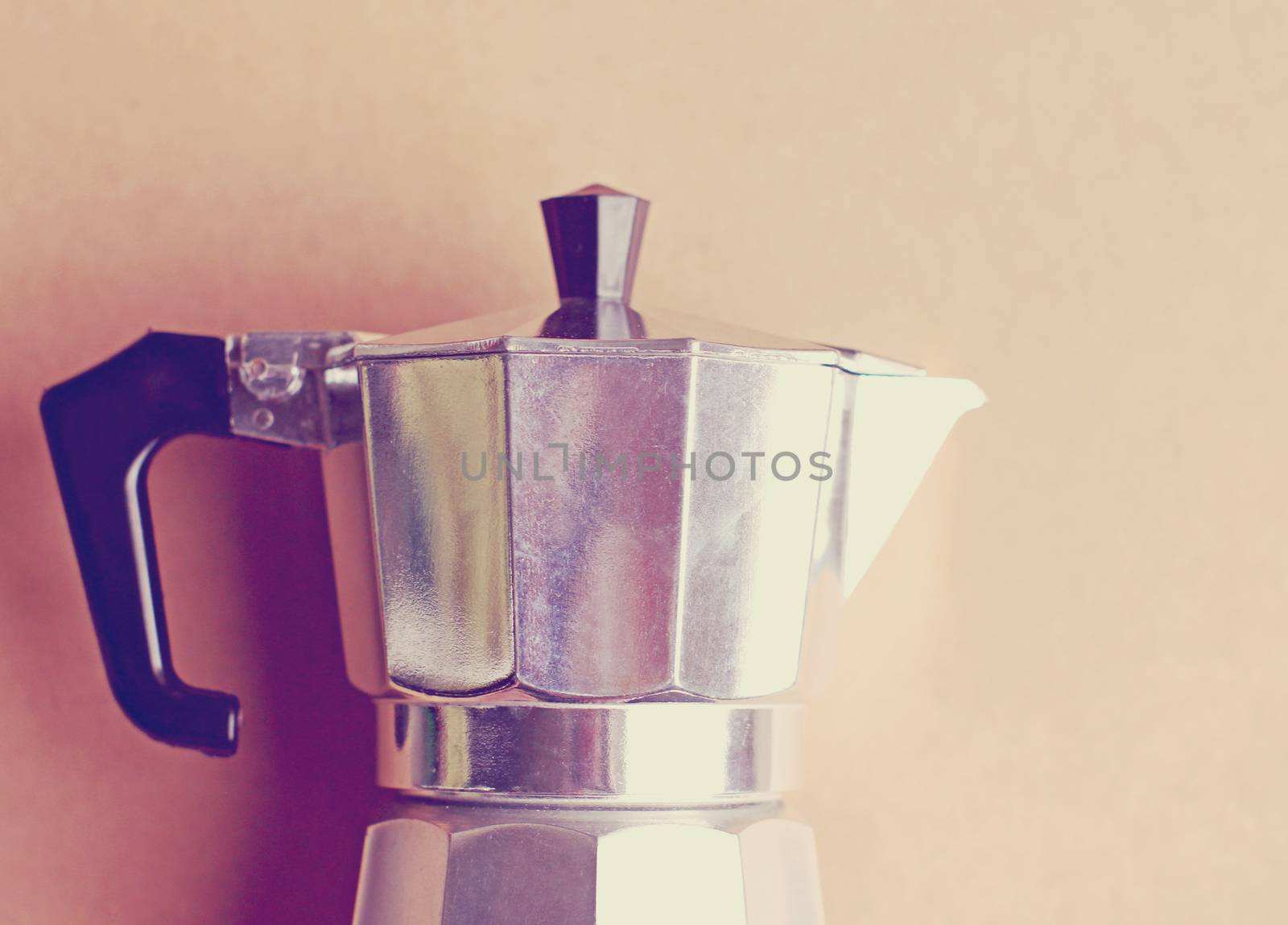 Italian coffee maker with retro filter effect by nuchylee