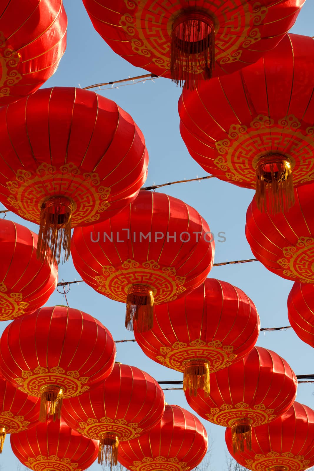 Chinese red lantern in Beijing