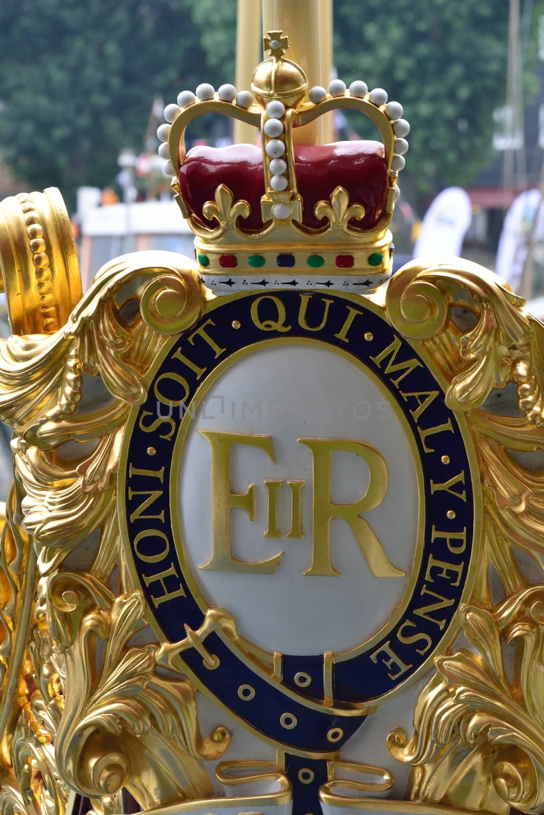 Royal crest on the royal barge