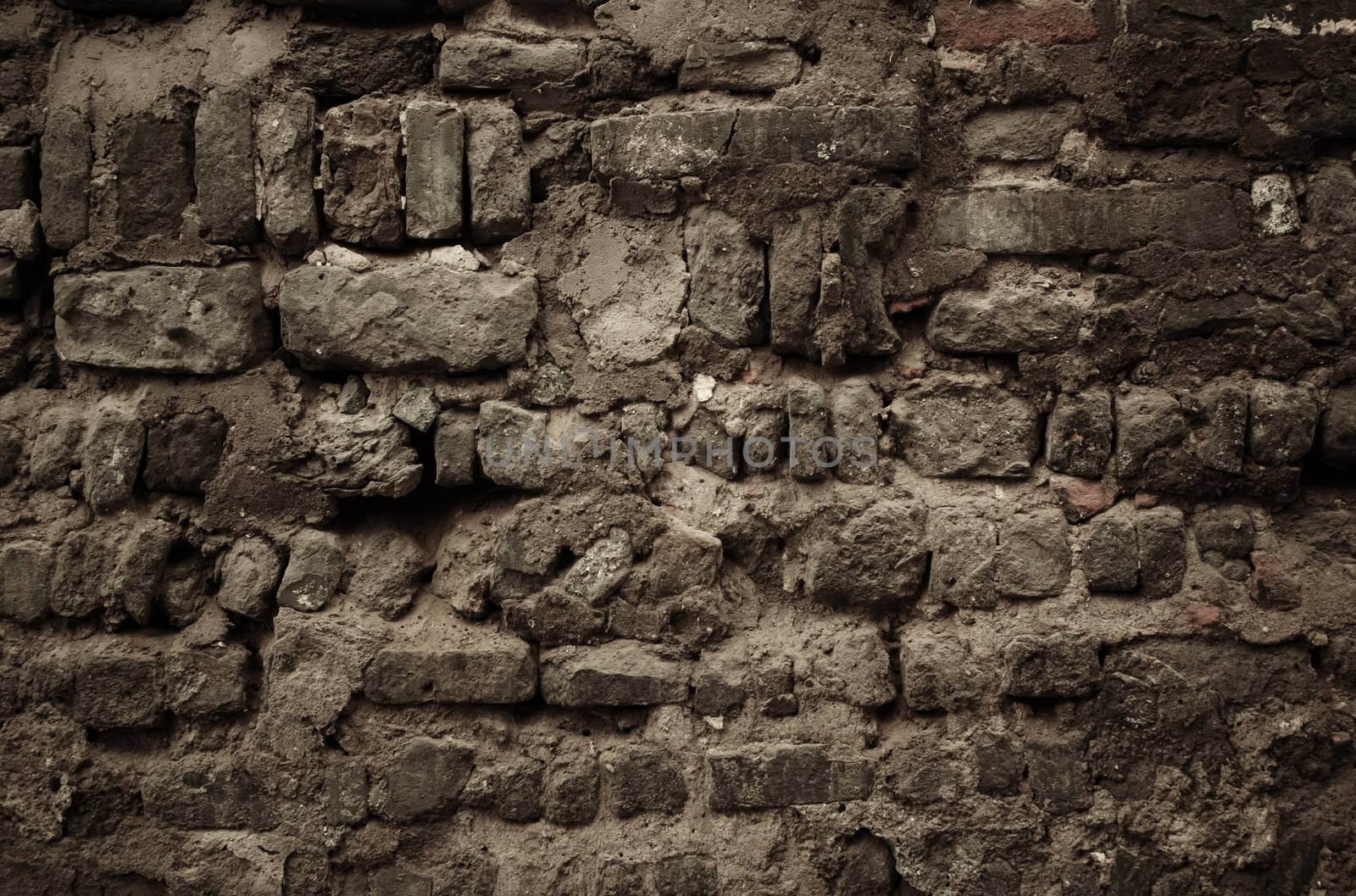 old stone wall in Beijing Hutong