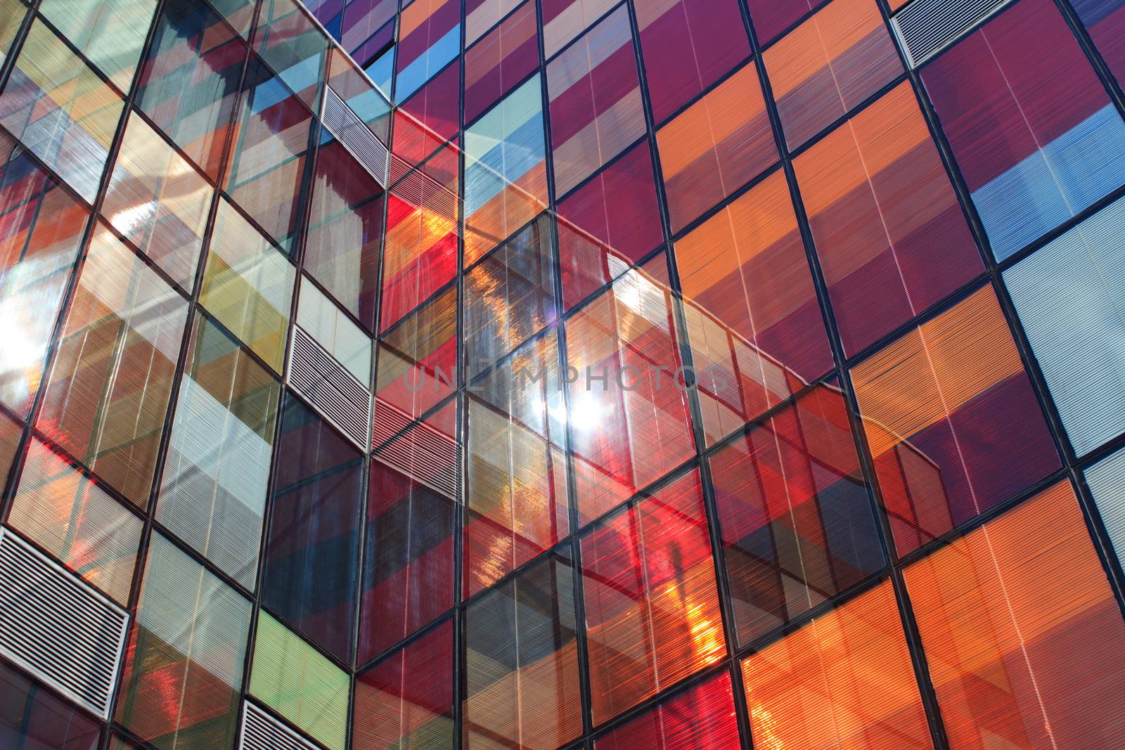 Stained glass wall in Beijing