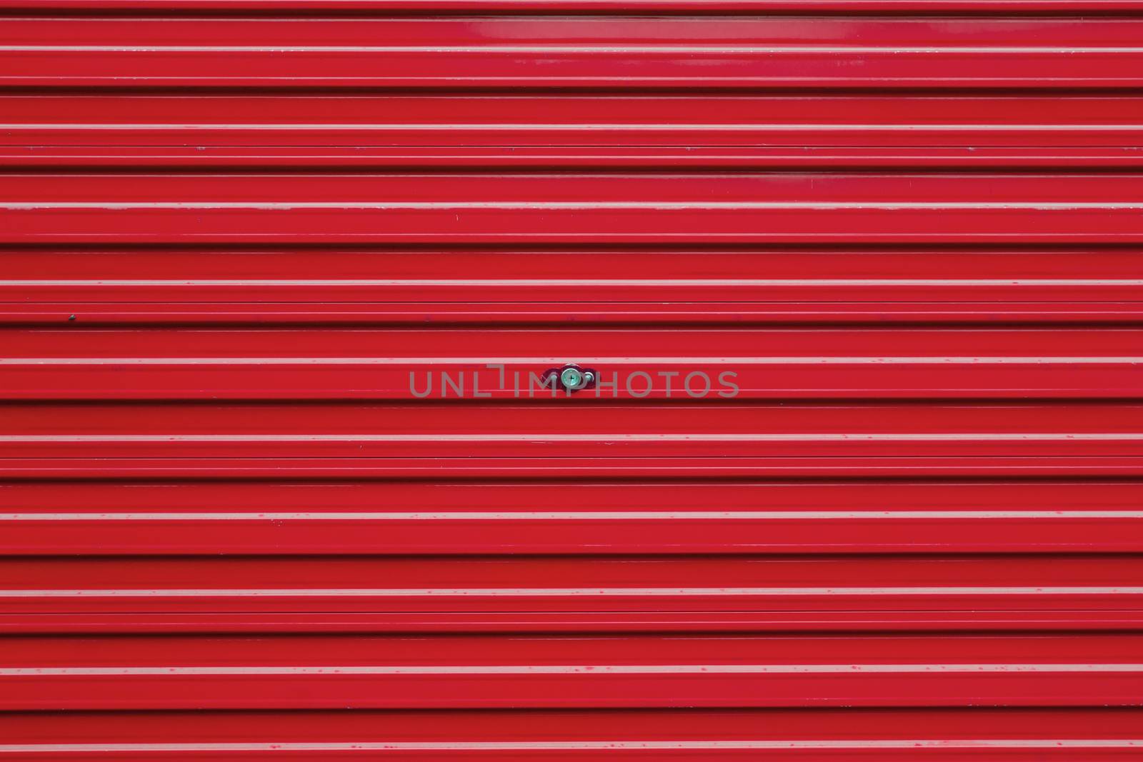 red roller shutter