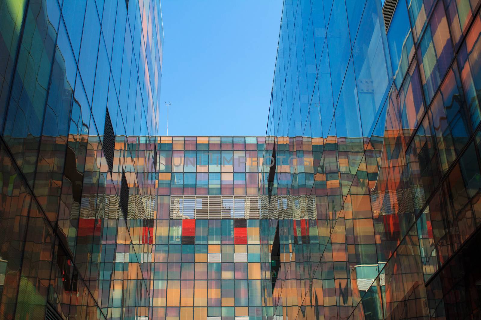 Stained glass wall in Beijing