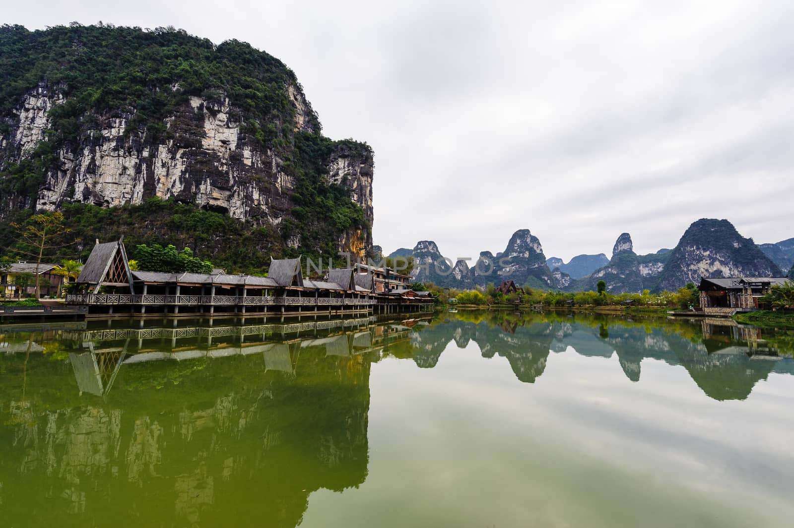 Mingshi pastoral in Daxin, Guangxi province of China.