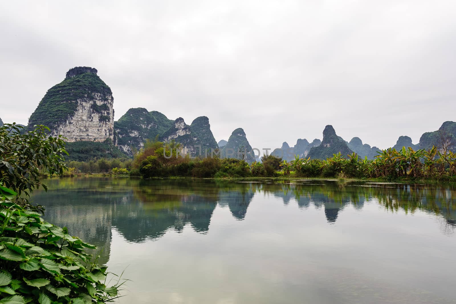 Mingshi pastoral in Daxin, Guangxi province of China.