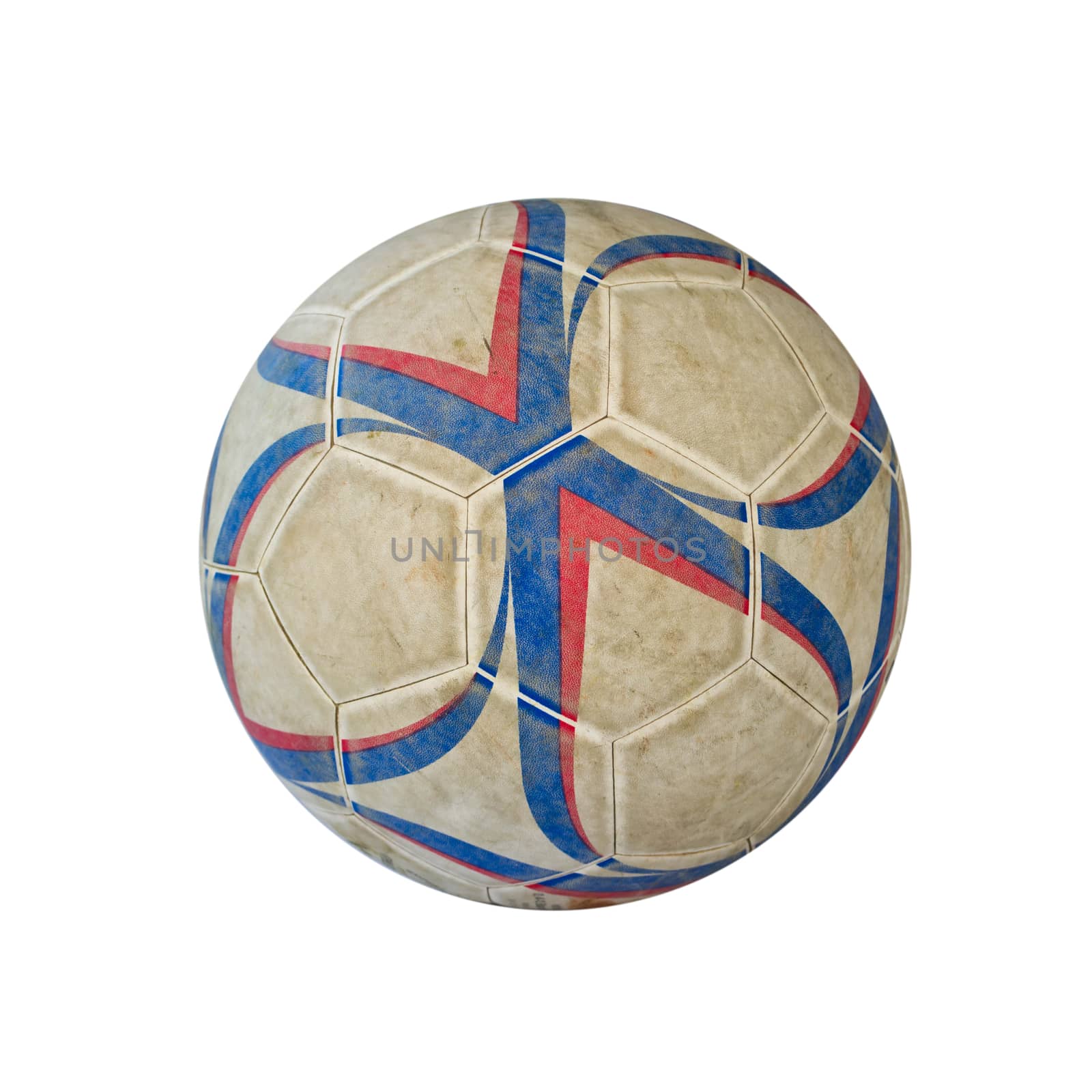 Soccer ball on a white background by Thanamat