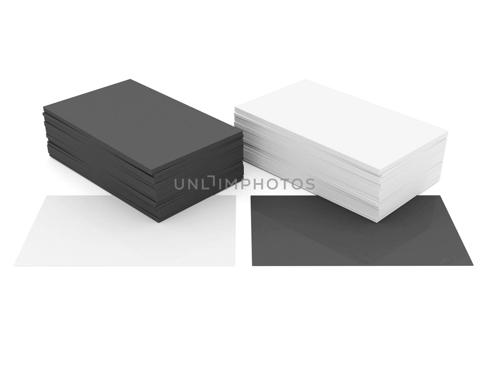 Business cards blank mockup - template - white background