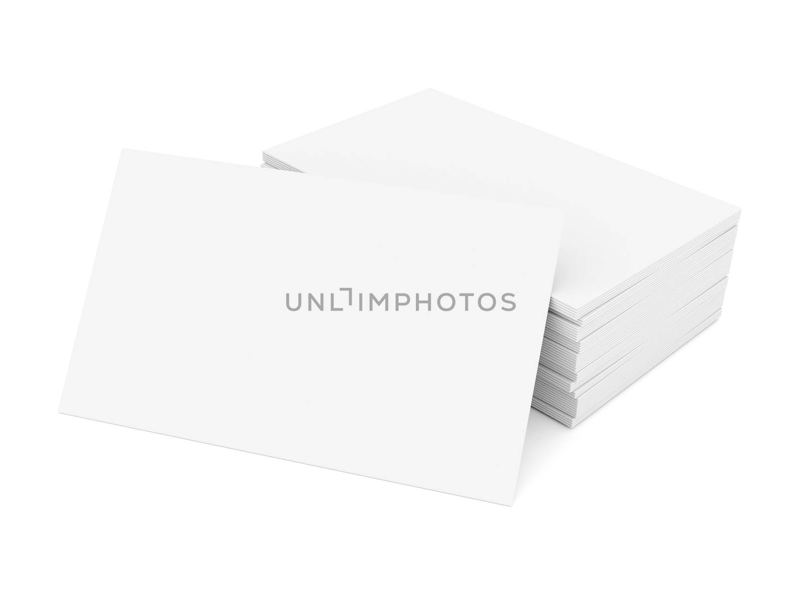 Business cards blank mockup - template - white background