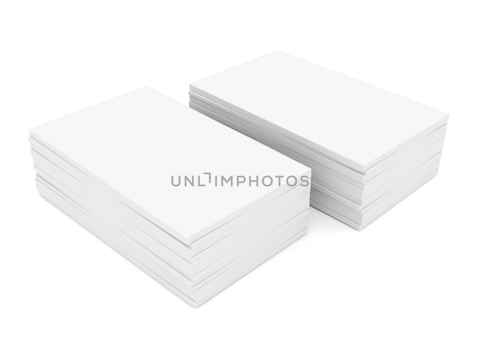 Business cards blank mockup - template - white background