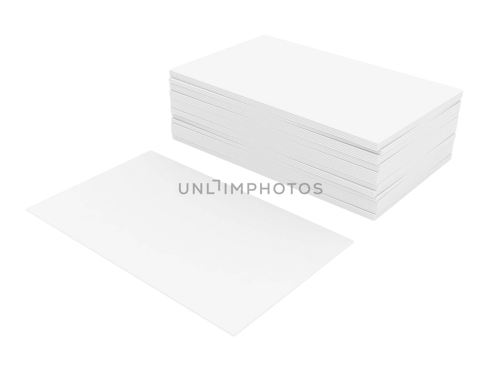 Business cards blank mockup - template - white background