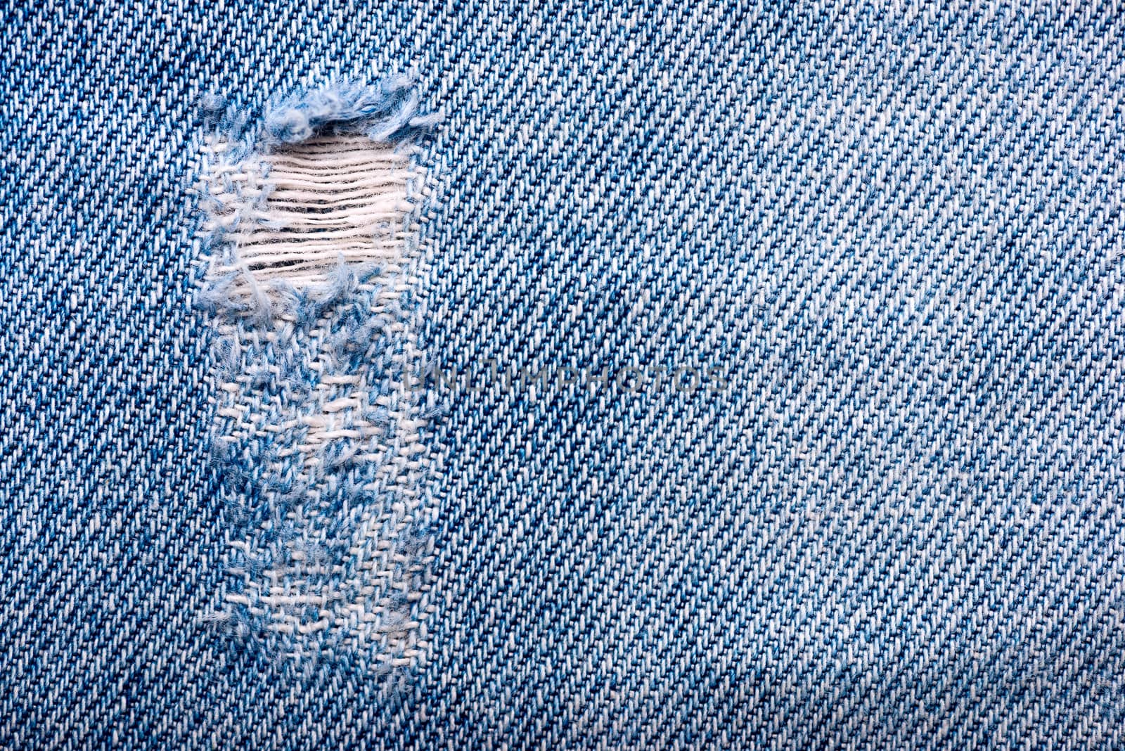 torn old blue jeans background