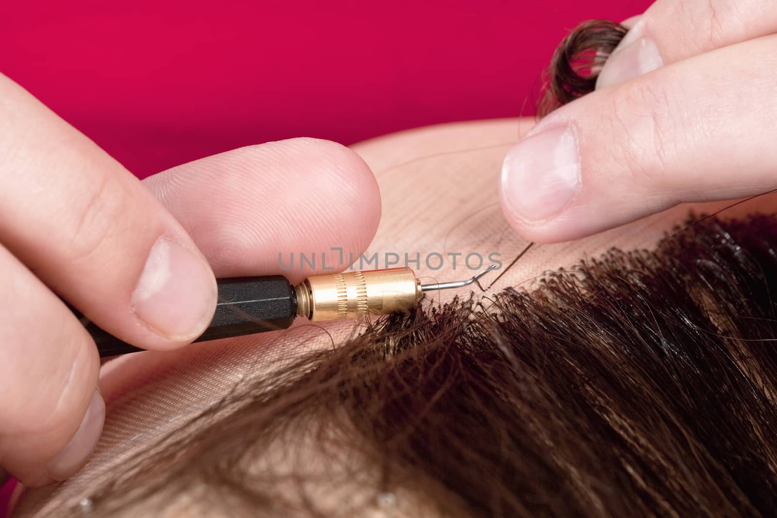 Professional Wig-maker - Closeup of Working Tool by courtyardpix