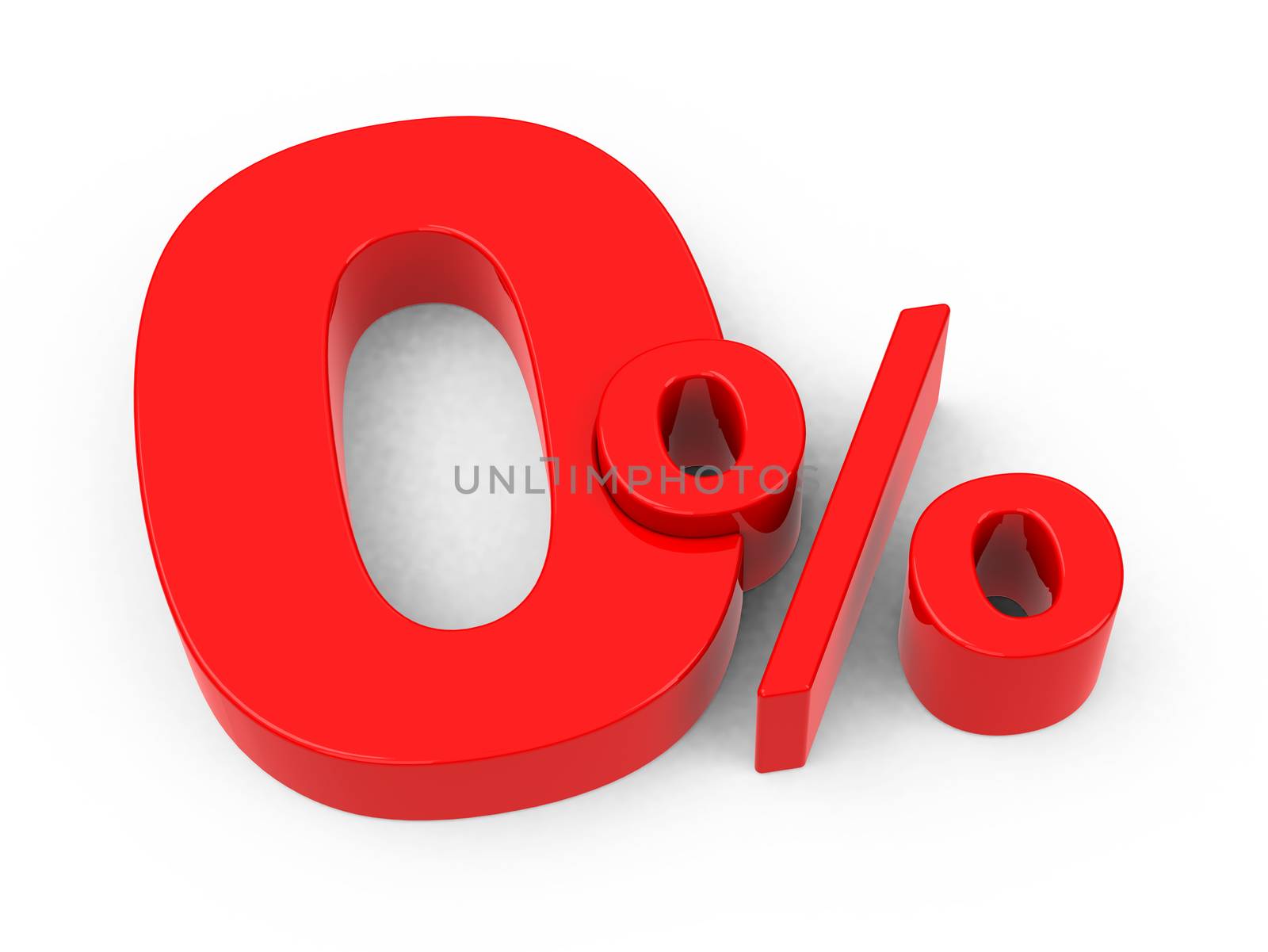 3d generated picture about percentage