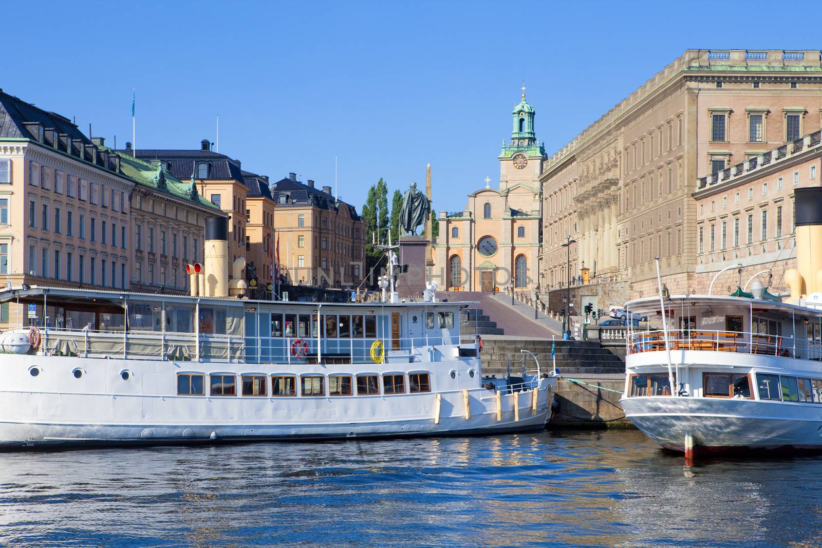 Sweden, Stockholm - The Old Town and Royal Castle.