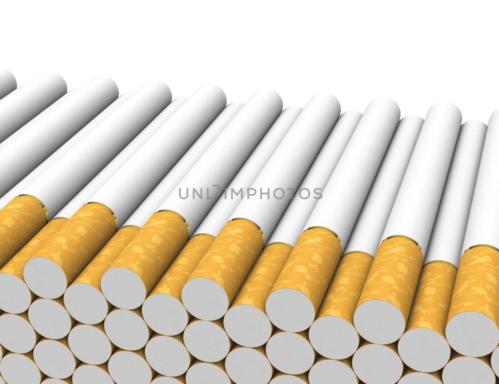 The picture shows some cigarettes
