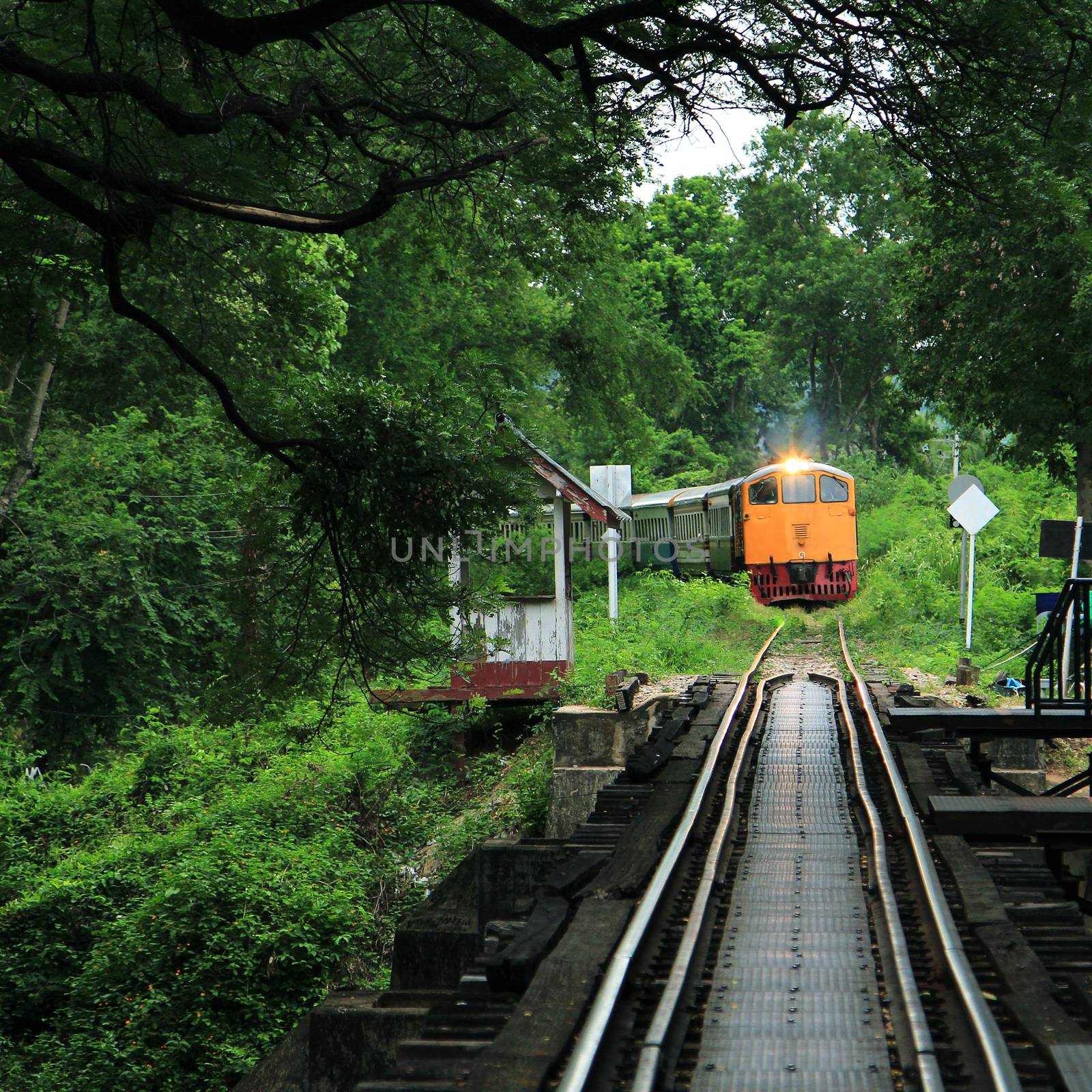 Vintage train, Kanchanaburi, Thailand by foto76