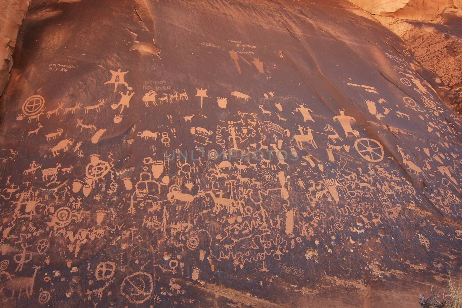 Indian petroglyphs, Newspaper Rock State Historic Monument, Utah