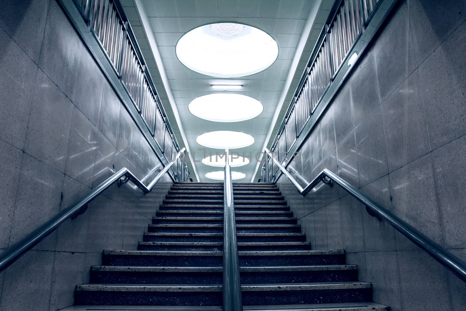 stairs in subway station,Beijing