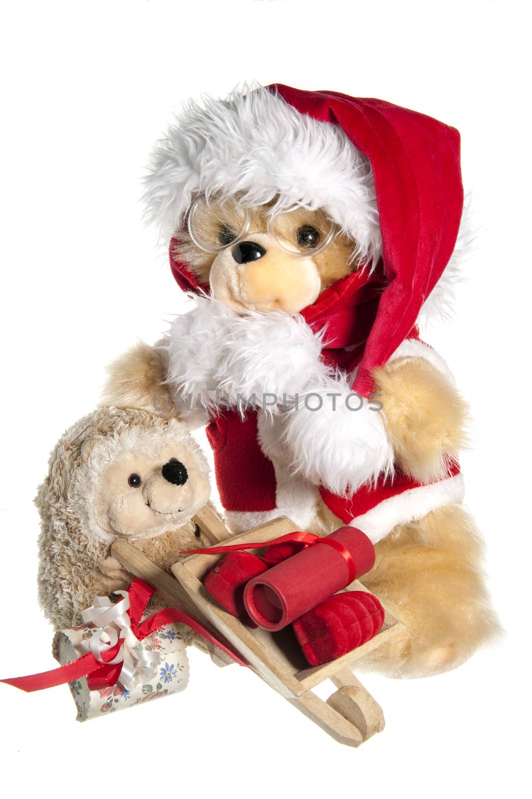 doll with hat of santa claus and gifts by carla720
