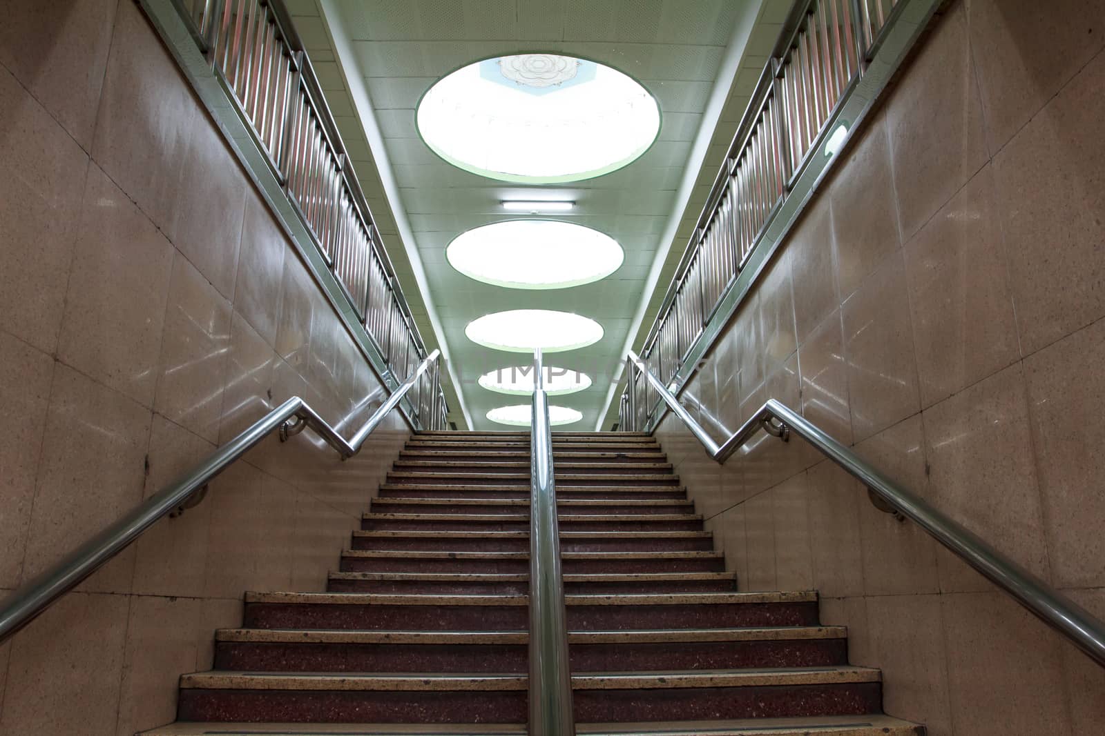 stairs in subway station,Beijing
