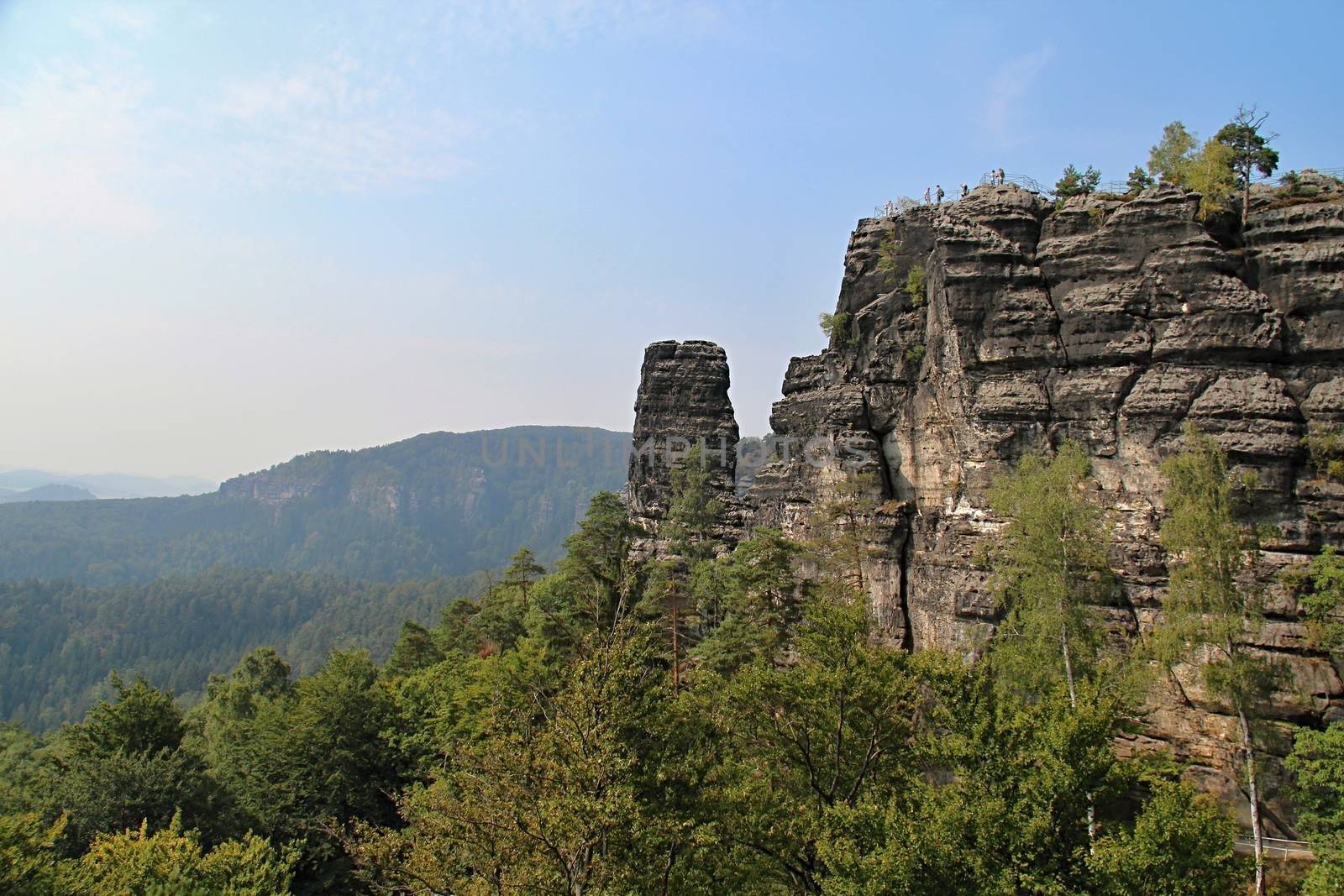 Photo shows Czech Saxony Swiss and its surroundings.