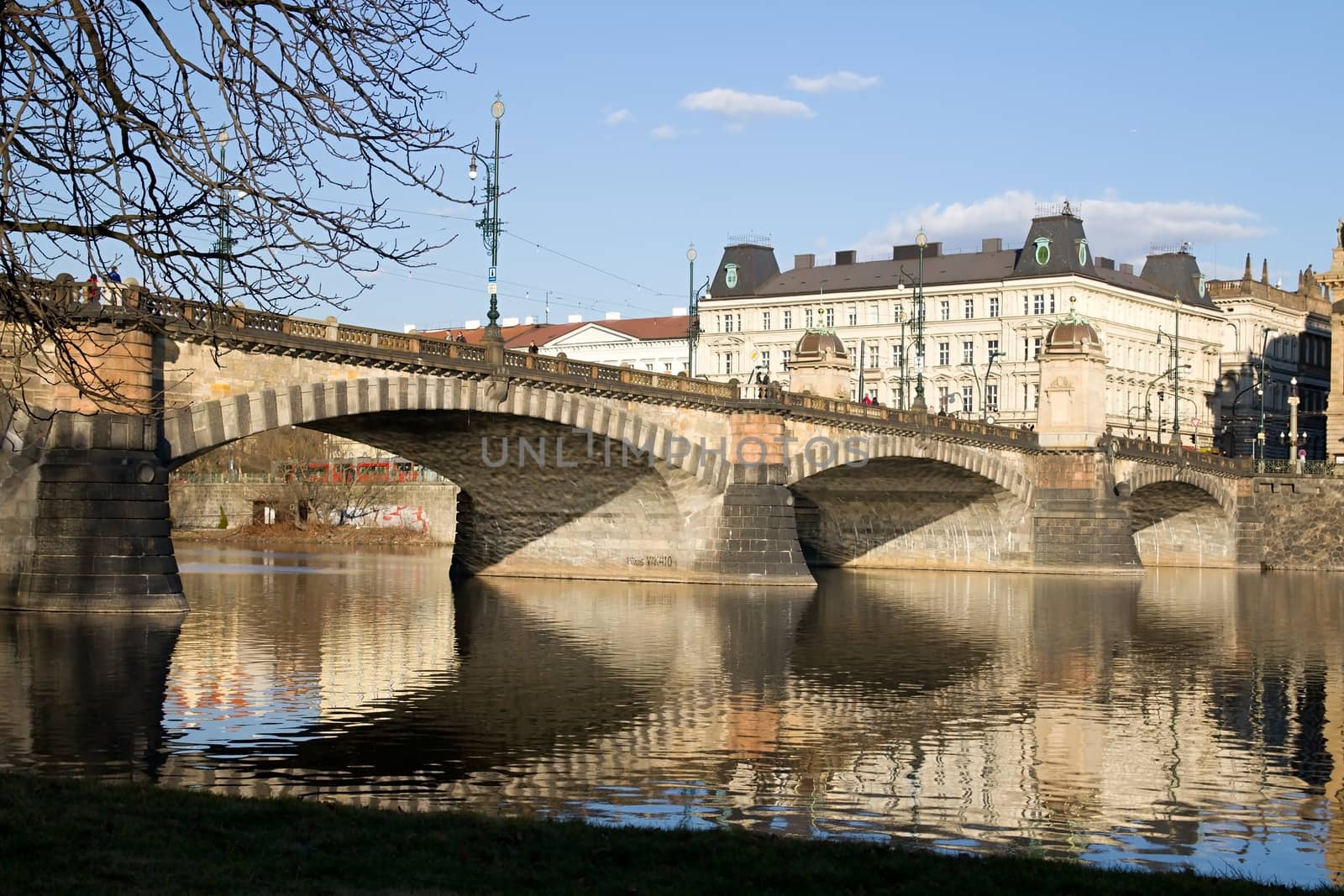 Prague and its old houses, Vltava river and bridges by Dermot68