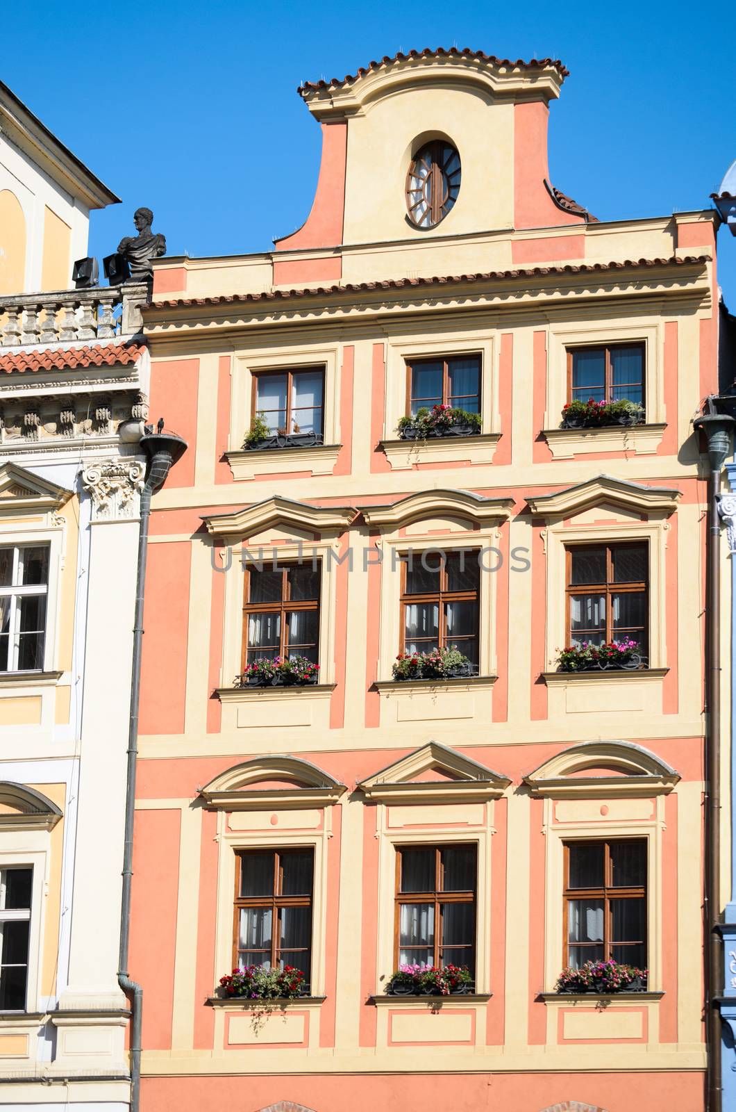 historical architecture in Prague, Czech republic