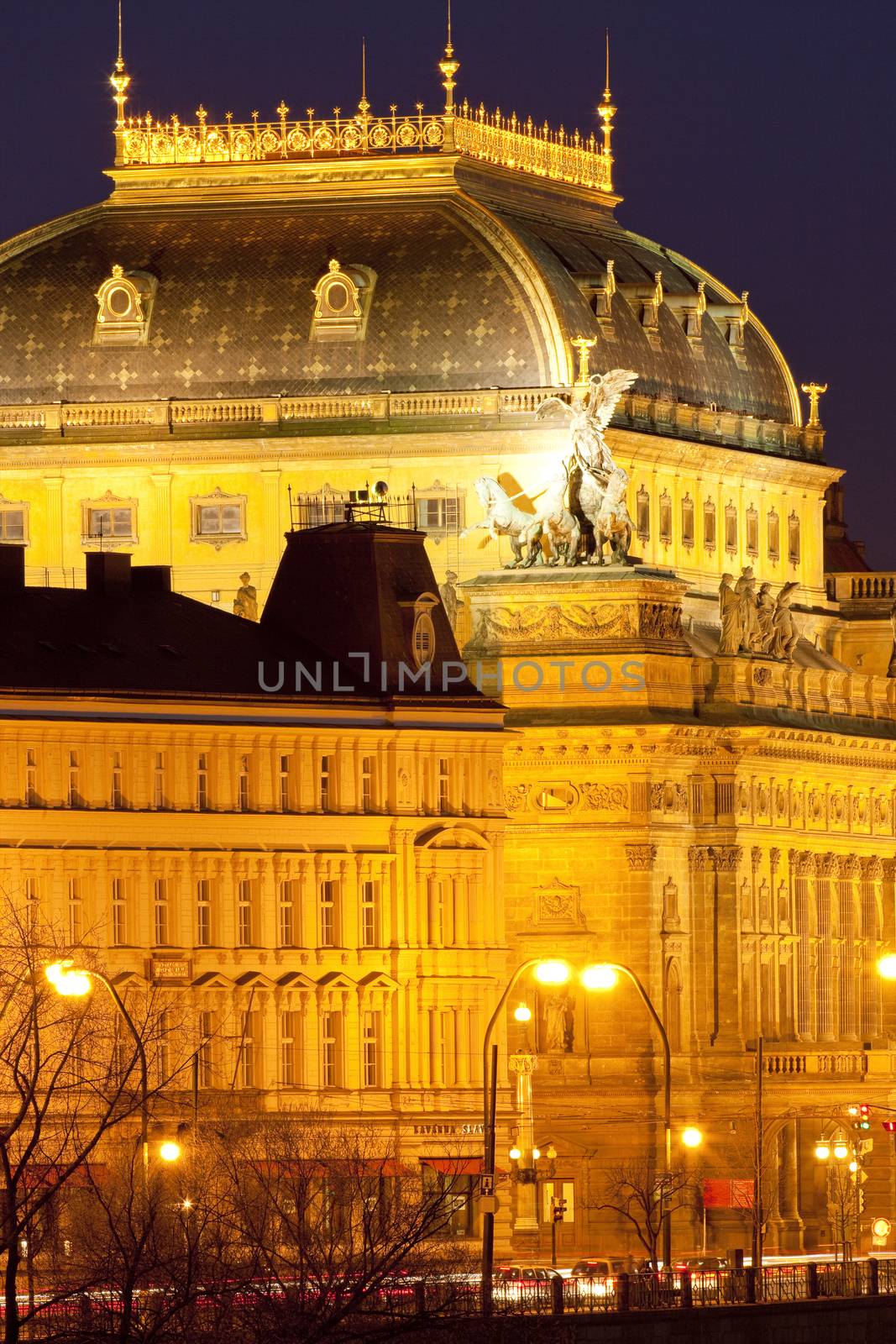 prague, national theater by courtyardpix