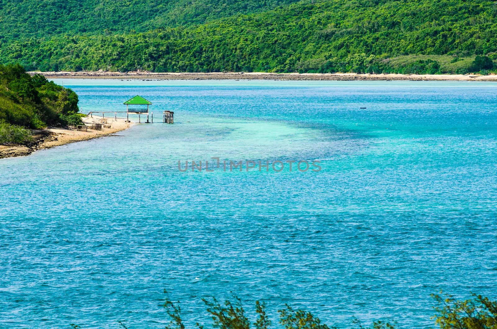 Green island and sea nature landscape in Thailand