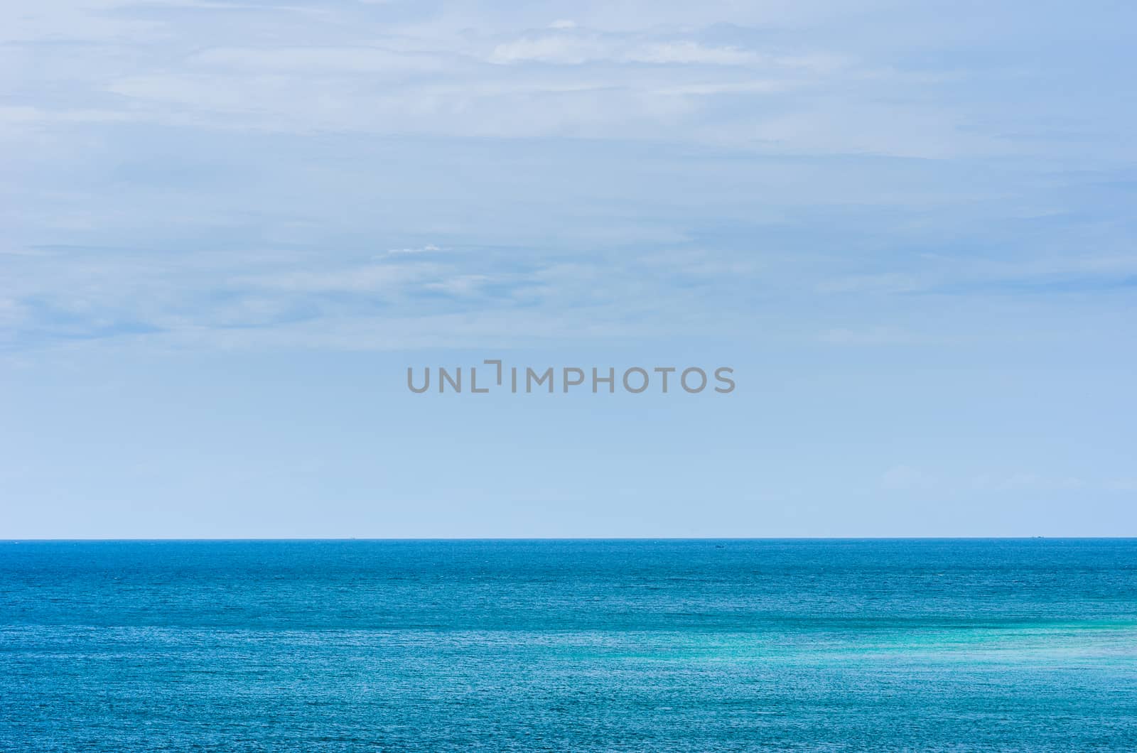 Blue sea nature and the sky in Thailand